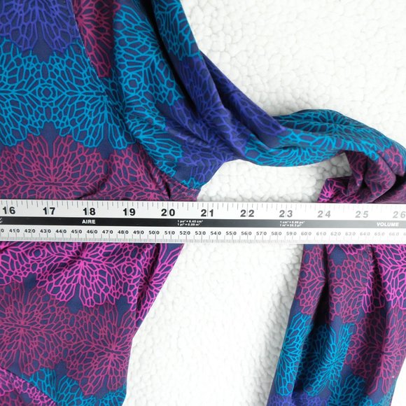 Merrell Jacket Womens Large Blue Purple Geometric Bomber Full Zip Outdoor - Picture 7 of 10